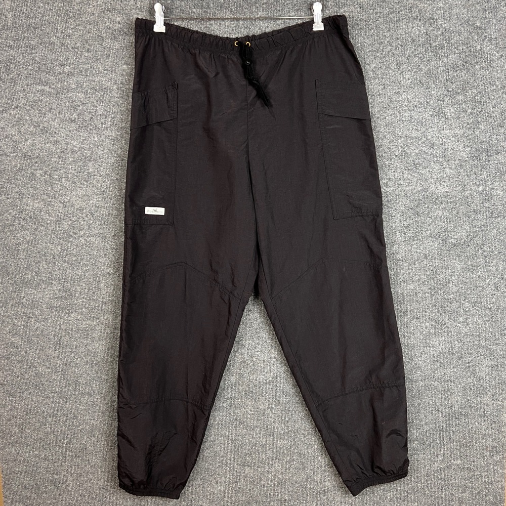 vintage Wintergreen Custom Designs Women's Black‎ Nylon Cargo Pants Size 16